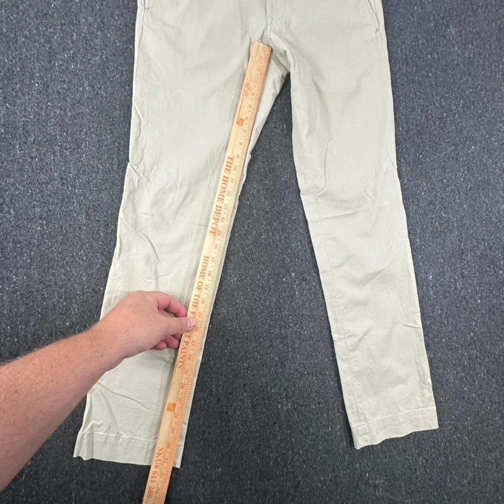 Polo Ralph Lauren Pants Mens Size 32x32 Beige Slim Stretch Fit Bedford Preppy